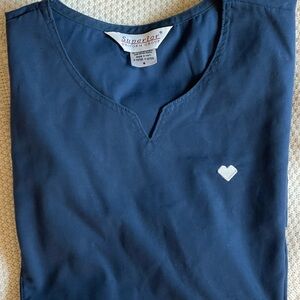 CVS (Superior Uniform Group) Women’s Navy Blue Scrub Top Size Small